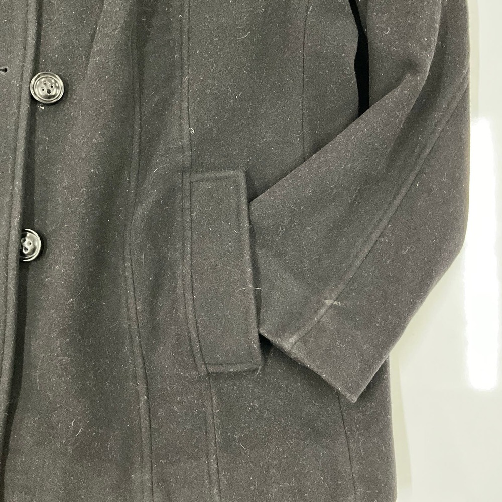 Women's Size 2X Croft & Barrow Lined Pea Coat/Jacket Black Double Breasted - Picture 8 of 8